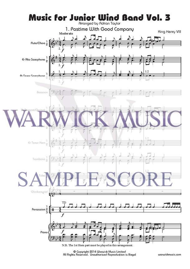 Music for Junior Wind Band Vol. 3